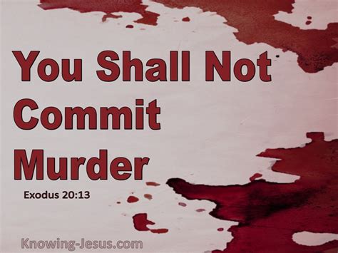 63 Bible Verses About Murder