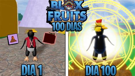 Passei 100 Dias No Blox Fruits Youtube
