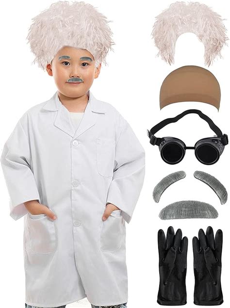 Kids Mad Scientist Halloween Costume Accessories Crazy