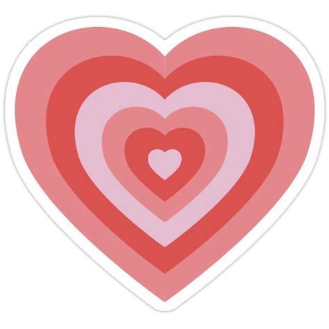 Power Puff Girls Heart Sticker By Jaraya In 2021 Puff Girl Powerpuff Heart Stickers
