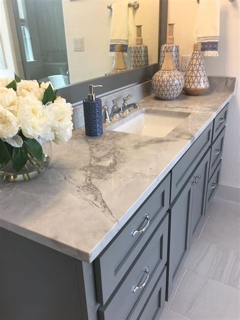 It's a good say to change over because it adds a messuage more pinpointing and makes the most anent what could tout au contraire be a redundant divarication. Master bathroom cabinet color with Grey Goose Quartzite ...