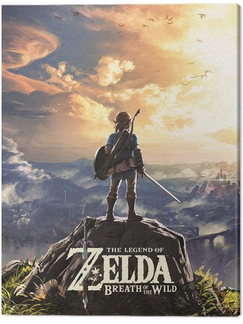 Canvas Print The Legend Of Zelda Breath Of The Wild Sunset Fine