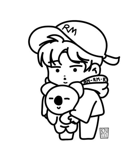 Pin By Armybts On Раскраски чек Bts Coloring Pages Bt21 Drawing
