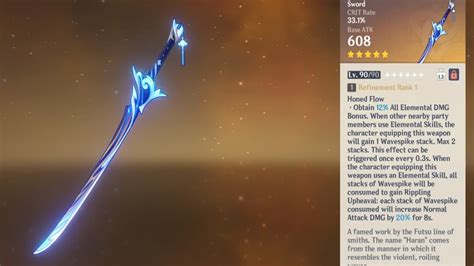 Why The 5 Star Haran Geppaku Futsu Sword Is The Best Dps Weapon In