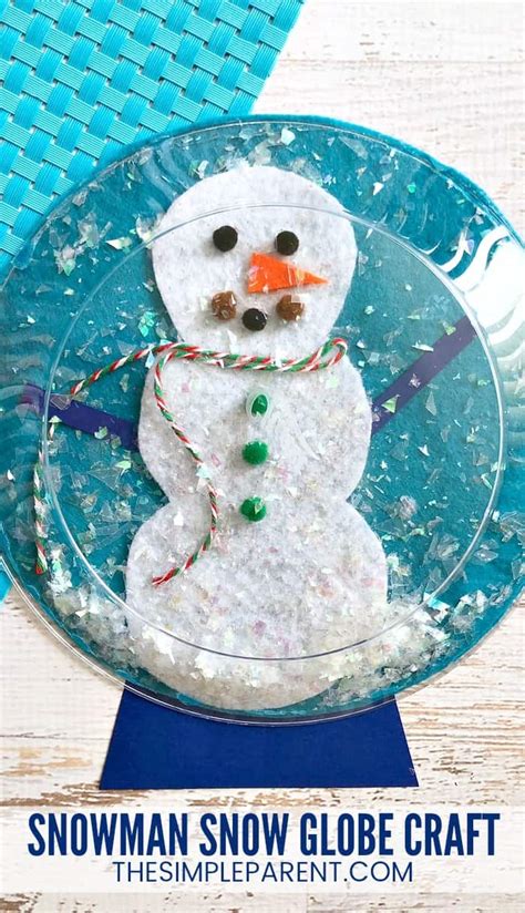 Cutest Snowman Snow Globe Craft Your Kids Will Ever Make