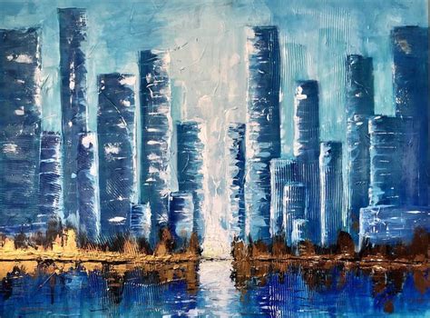 Abstract Cityscape Painting Painting Photos