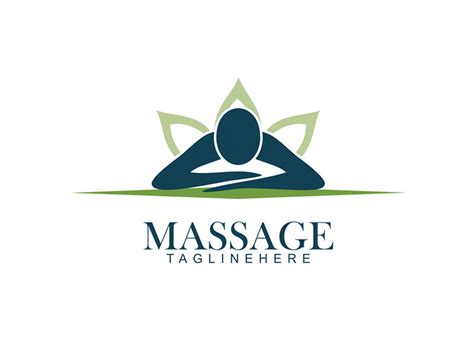 Massage Logo Design Custom Professional Massage Logo Design Etsy