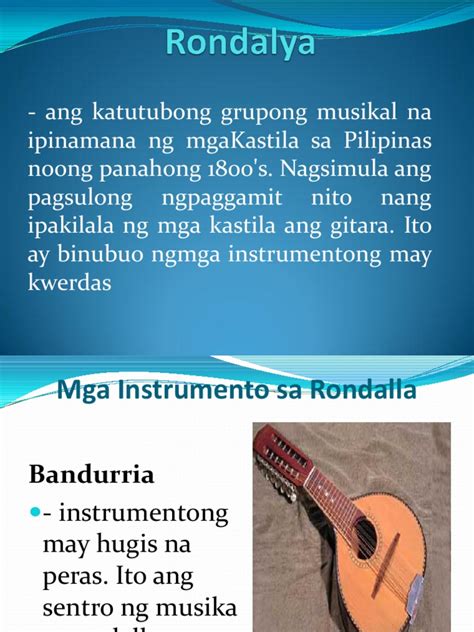 Rondalya Instrument