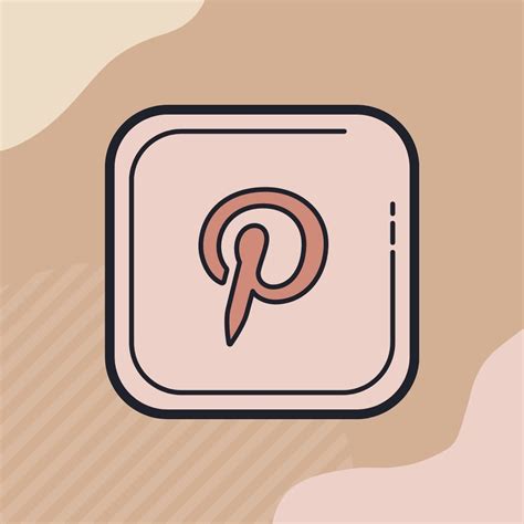 Nude Pinterest Icon For The IOS 14 Update Aesthetic Iphone Home Screen