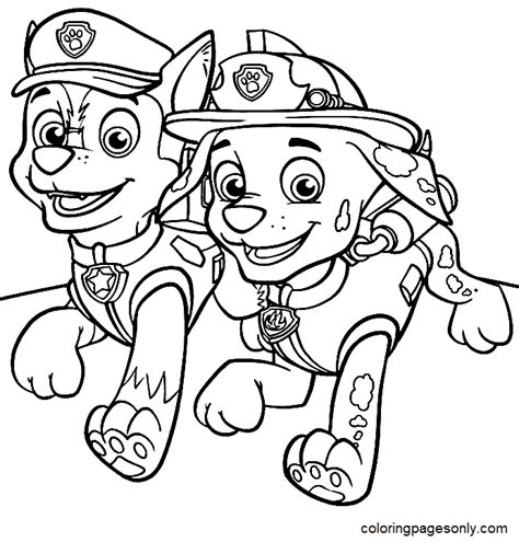 Chase From Paw Patrol 2 Coloring Pages Chase Paw Patrol Coloring