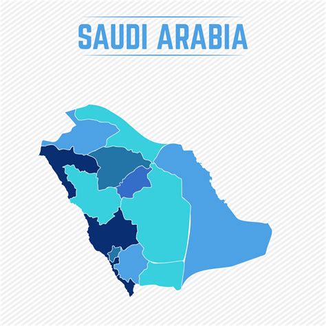 Saudi Arabia Detailed Map With Regions 2320680 Vector Art At Vecteezy