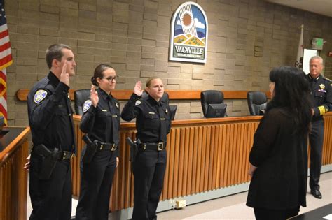 Three Vacaville Natives Sworn In As New Police Officers The Vacaville