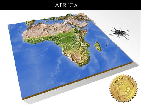 Africa High Resolution 3d Relief Maps 3d Model Cgtrader