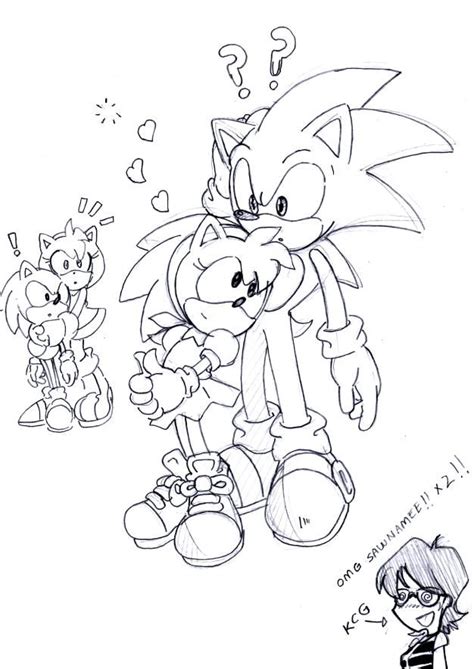 A Drawing Of Sonic The Hedgehog And His Friends