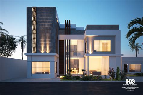 Modern Villa Exterior Design On Behance