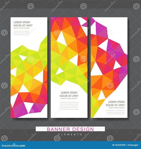 Attractive Banner Template Design Stock Vector Illustration Of Bright