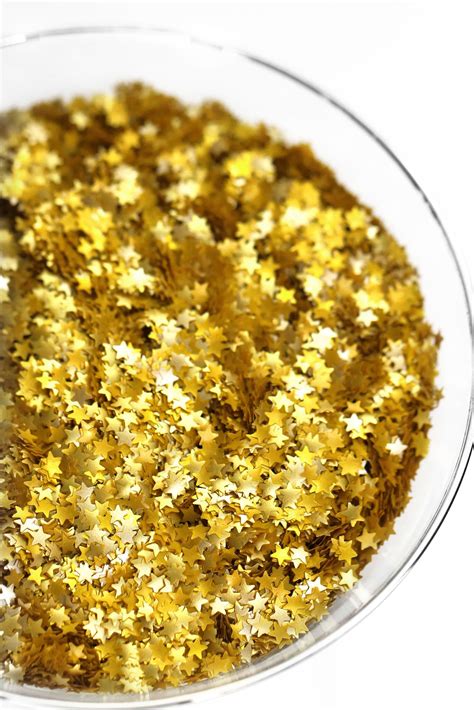Edible Gold Glitter Star Shaped Glitter Sprinkles Fancy Sprinkles