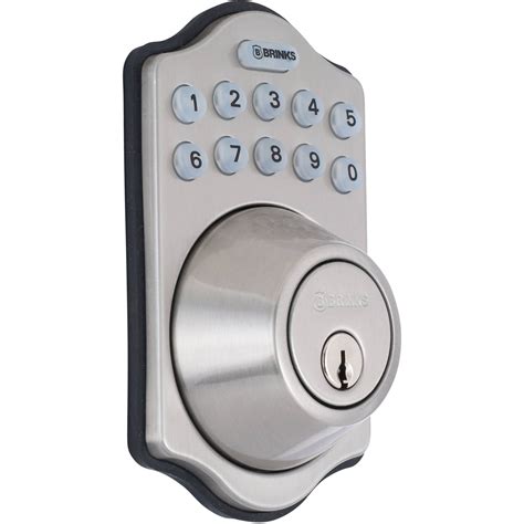 Brinks Digital Deadbolt Door Lock Backlit Entry Code Keypad Access Home