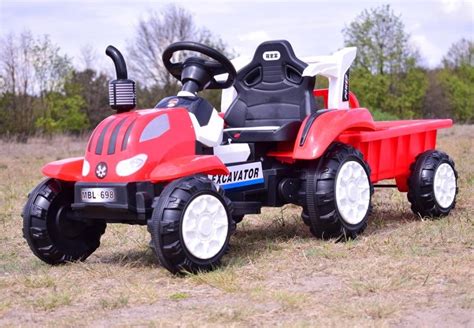 Traktor Na Akumulator Z PrzyczepĄ MiĘkkie Siedzenie698 Sklep