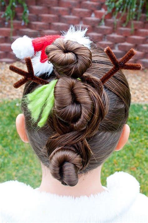 24 Easy Christmas Hairstyles For Girls Our Hairstyles