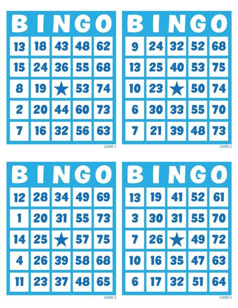 Three Blue And White Printable Numbers For A Game