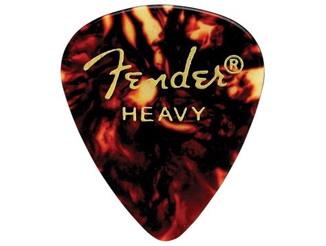 Fender 351 Classic Celluloid Picks Heavy Shell 12 Pack 717669500184