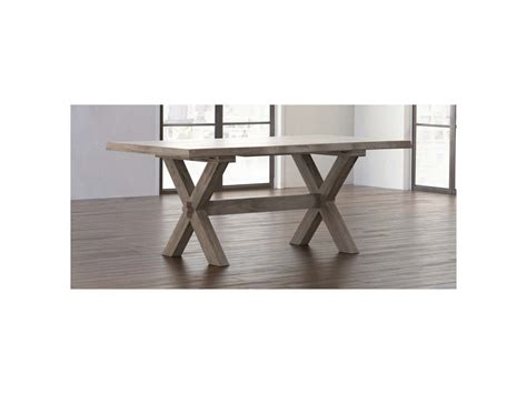 Bassett 4021 7242xle Benchmade Crossbuck Maple Live Edge Dining Table