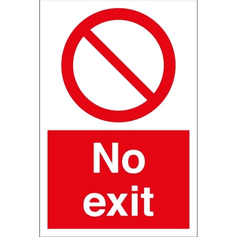 Exit No Entry Sign