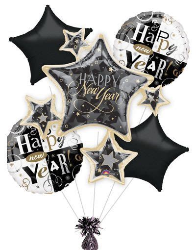 Foil Star Cluster Happy New Year Balloon Bouquet Party City Happy