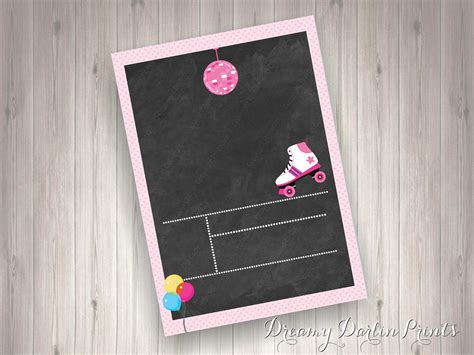 Blank Chalkboard Invitation Template Cards Design Templates