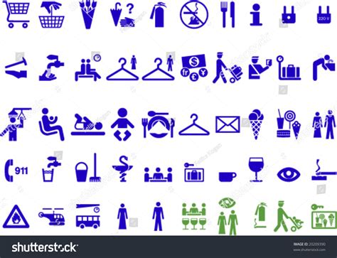Set Of Universal Useful Symbols For Graphic Designers Green Jocular
