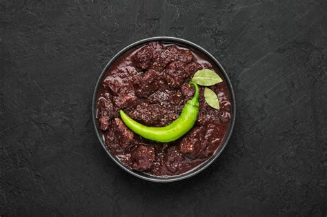 Dinuguan Or Pork Blood Stew With Rice Cake On The Side Stock Photo