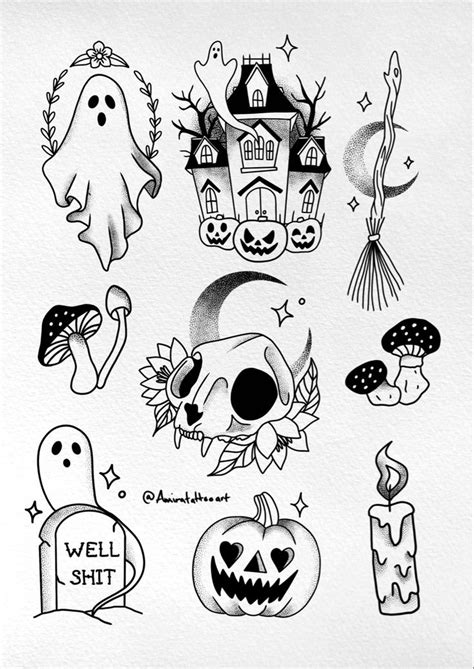Discover 55 Cute Spooky Tattoos Best In Cdgdbentre