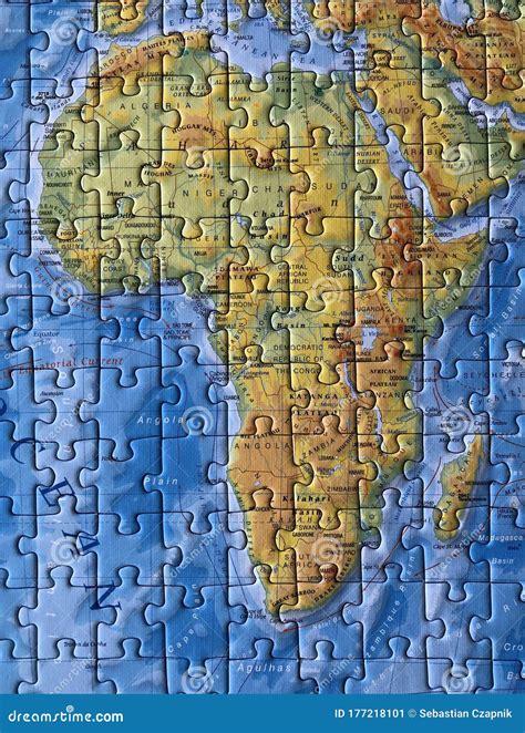 World Map As A Jigsaw Puzzle Africa Editorial Photo Image Of World