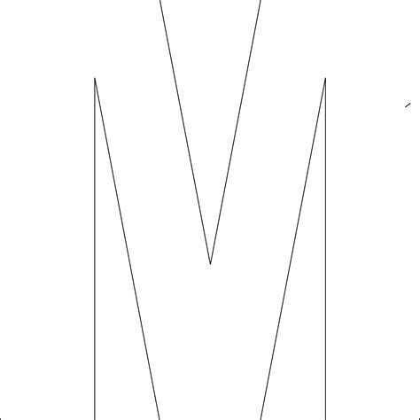 Printable Alphabet Letter M Template