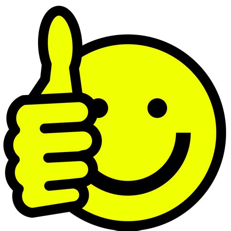 Thumbs Up Smiley Clipart Best