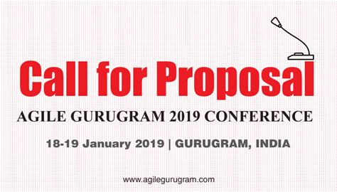 Call For Proposal Agile Gurugram 2019 Innovation Roots