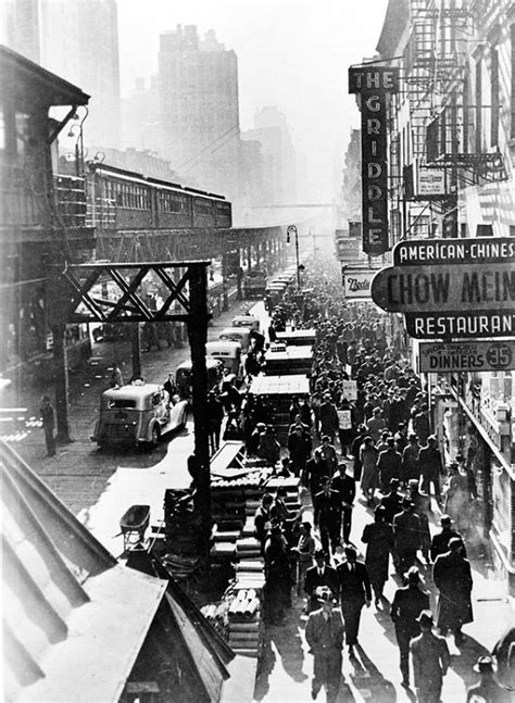 Elevated Railway In New York Circa 1940 Photograph Vintage New York