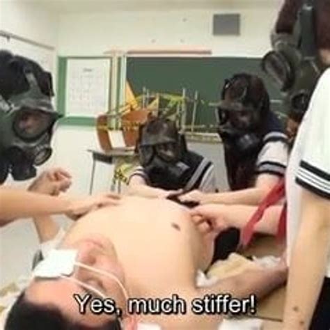 cfnm gas mask japanese schoolgirls inspection subtitled xhamster