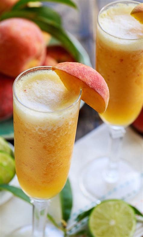 Peach Bellini 10 Summer Mocktail Recipes Summer Mocktails Summer Drinks Cocktail Drinks