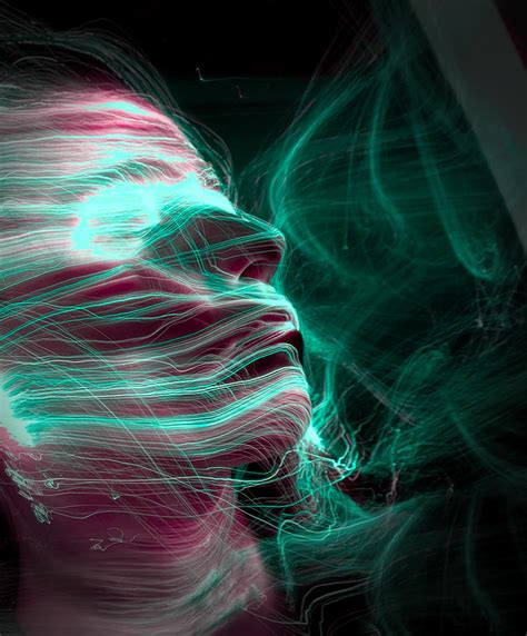 Interesting Photo Of The Day Light Painting Wrapped Portrait