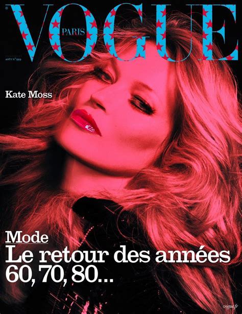 Supermodel Kate Moss Is The Cover Girl Of Vogue Paris August 2019 Issue