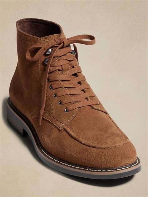 Lace Up Suede Boot Banana Republic Factory