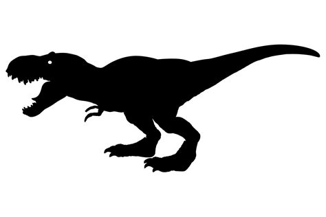 T-Rex Dinosaur Silhouette Graphic by iDrawSilhouettes · Creative Fabrica