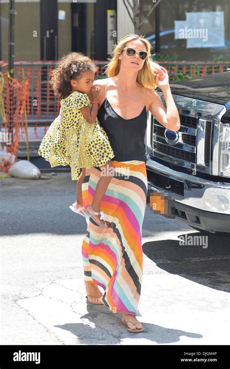 Heidi Klum And Daughter Lou Sulola Samuel Are Seen Out And About In Manhattan New York City Usa