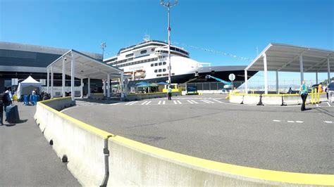 Seattle Cruise Port Terminal Pier 91 Smith Cove Boarding Cruise Ship