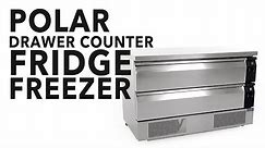 Polar Double Drawer Counter Fridge Freezer 6xGN (DA997)