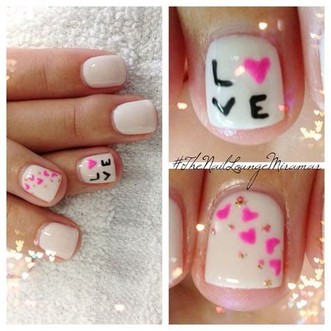 Hearts Love Nail Art Design Nail Designs Valentines Fingernail