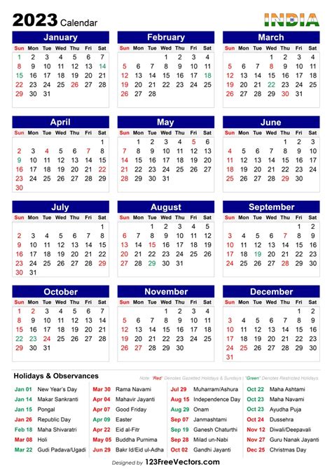 Free 2023 Calendar India Calendar Pictures Print Calendar Calendar