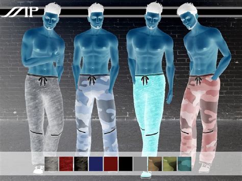 The Sims Resource Mp Loose Fit Stylish Lace Up Sweatpants